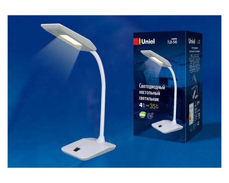 Купить Настольная лампа Uniel TLD-545 Grey-White/LED/350Lm/3500K UL-00002232, фото 2