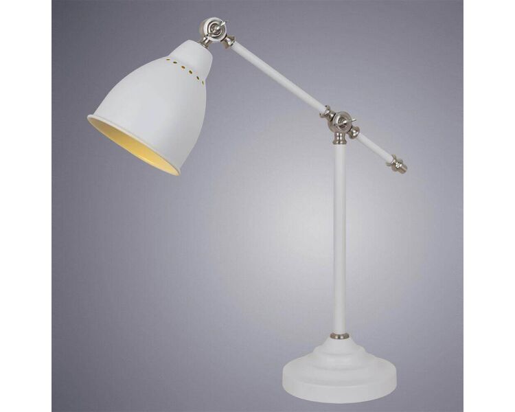 Купить Настольная лампа Arte Lamp Braccio A2054LT-1WH, фото 2