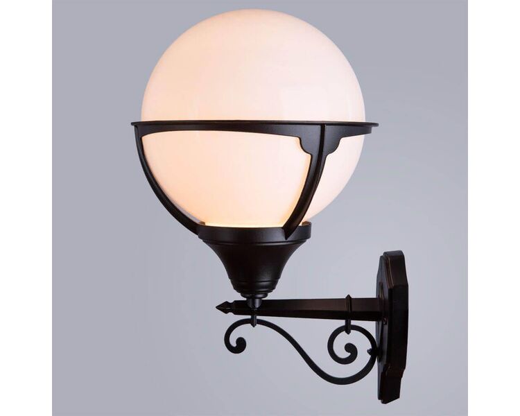Купить Уличный настенный светильник Arte Lamp Monaco A1491AL-1BK, фото 3