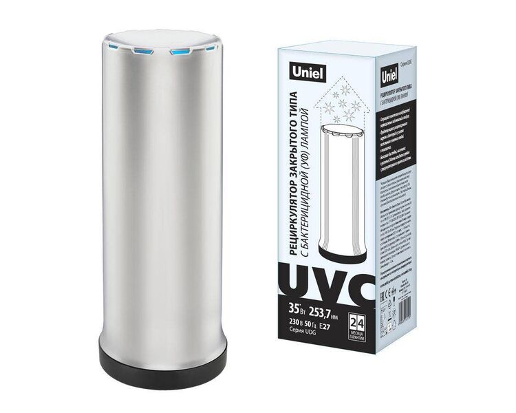 Купить Ультрафиолетовый бактерицидный рециркулятор Uniel UDG-T30A UVCB White UL-00007697