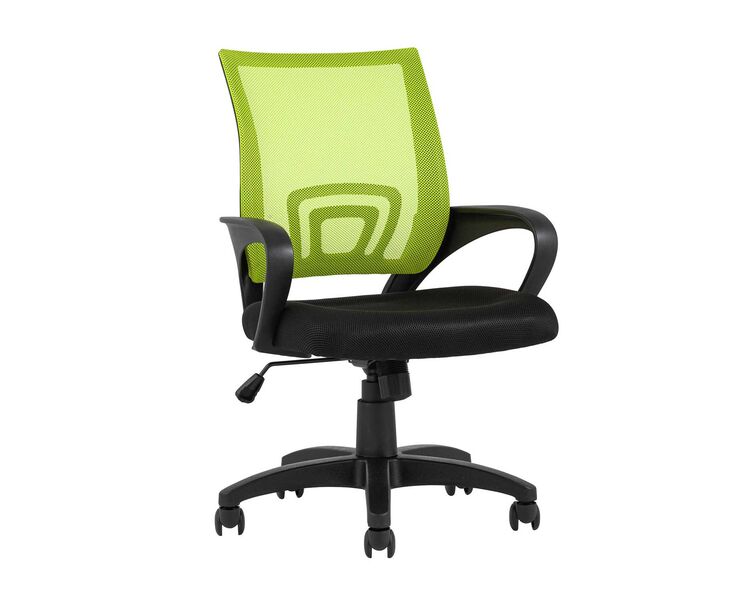 Купить Кресло офисное TopChairs Simple зеленый, Цвет: зеленый/черный