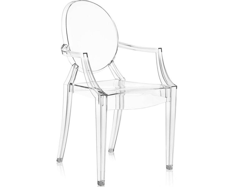 Купить Стул-кресло Louis Ghost прозрачный, Цвет: прозрачный