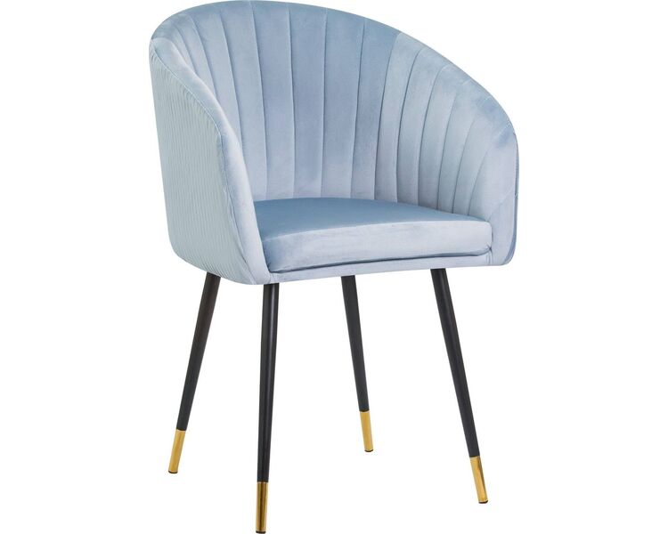 Купить Стул-кресло 7305 голубой, черный, Цвет: голубой