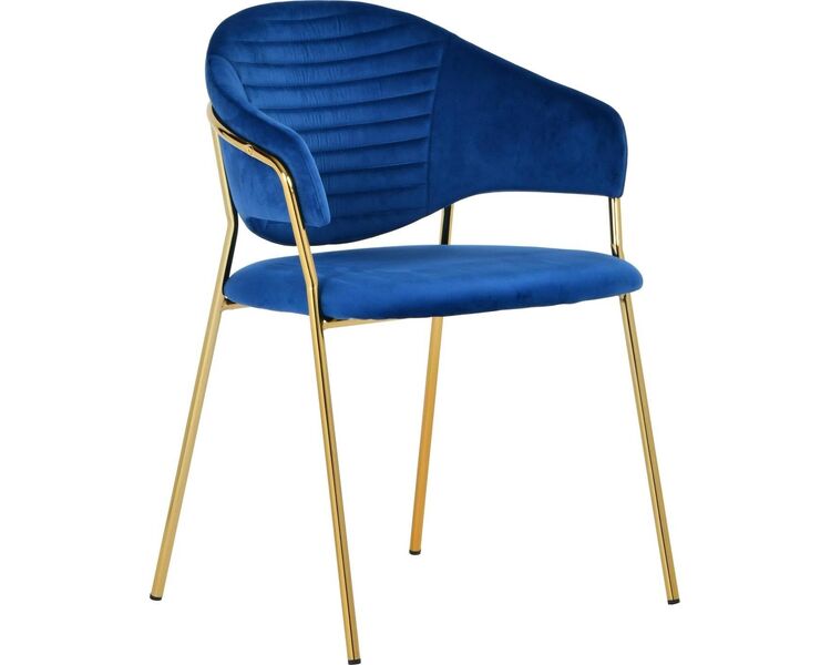 Купить Стул-кресло Avatar синий, золотой, Цвет: синий