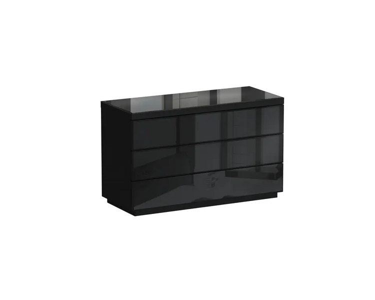 Купить Комод Kristal  универсальная с ящиками (3 шт.) черный, Варианты цвета: черный