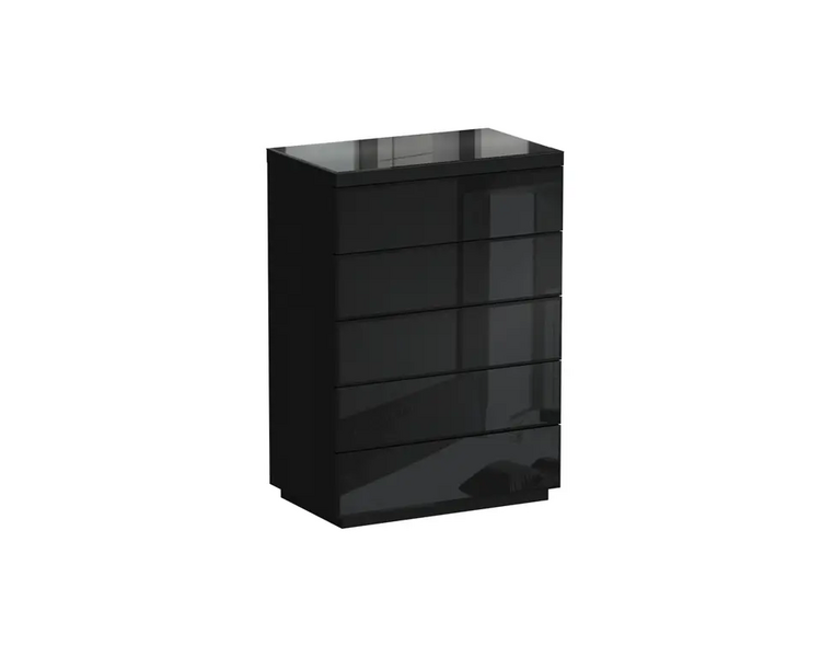 Купить Комод Kristal  универсальная с ящиками (5 шт.) черный, Варианты цвета: черный