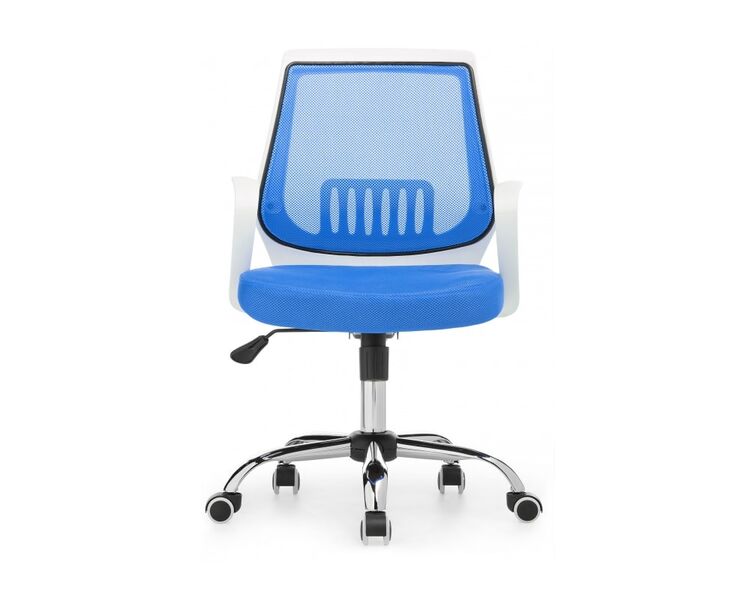 Купить Компьютерное кресло Ergoplus бежевый, хром, Цвет: синий, фото 2