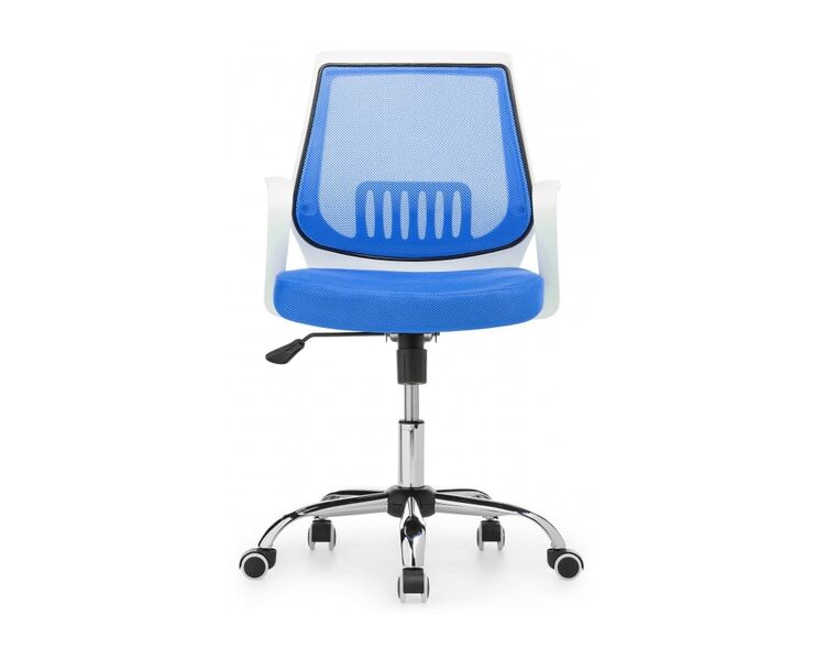 Купить Компьютерное кресло Ergoplus бежевый, хром, Цвет: синий, фото 3