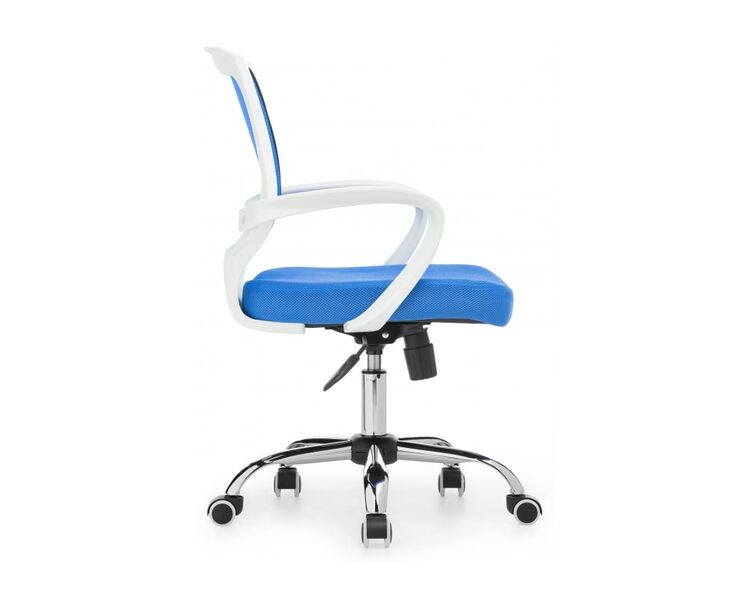 Купить Компьютерное кресло Ergoplus бежевый, хром, Цвет: синий, фото 4