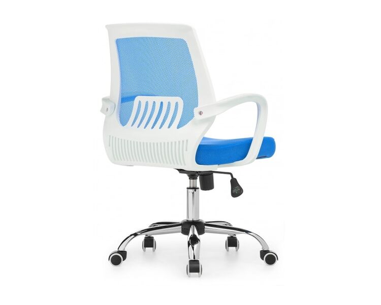 Купить Компьютерное кресло Ergoplus бежевый, хром, Цвет: синий, фото 5