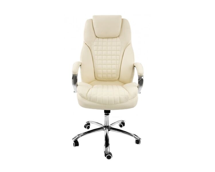 Купить Компьютерное кресло Herd белый, хром, Цвет: бежевый, фото 3