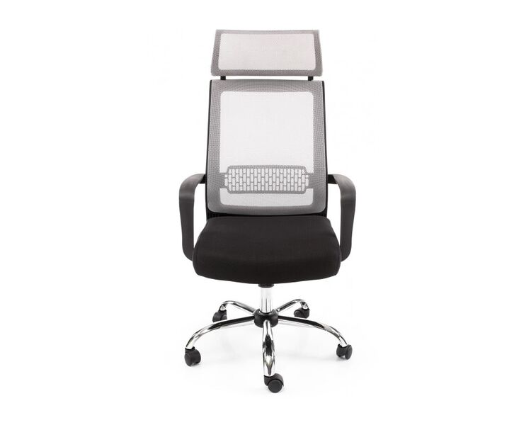 Купить Компьютерное кресло Lion черный, хром, Цвет: серый, фото 3