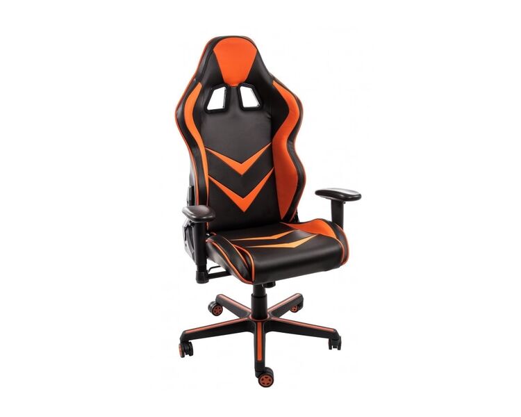 Купить Компьютерное кресло Racer оранжевый, хром, Цвет: оранжевый, фото 2