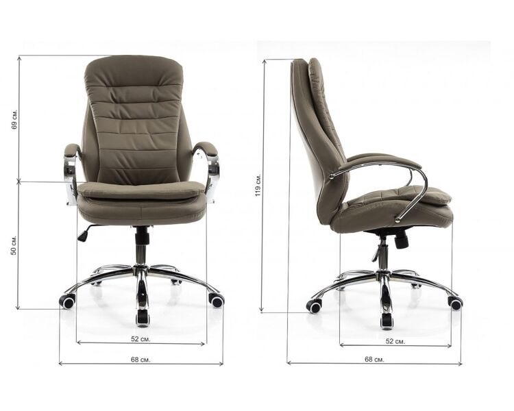 Купить Компьютерное кресло Tomar серый, хром, Цвет: серый, фото 2