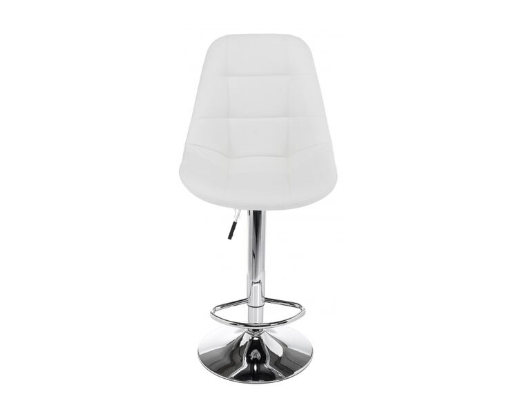 Купить Барный стул Eames экокожа белый, хром, фото 2