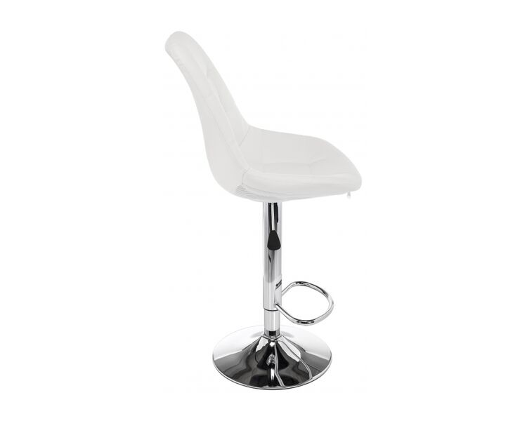 Купить Барный стул Eames экокожа белый, хром, фото 3