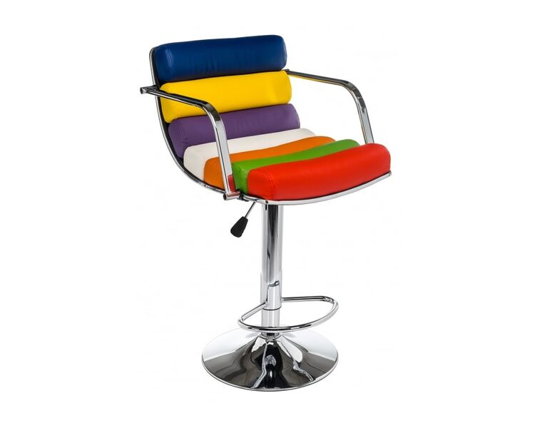 Купить Барный стул Rainbow цветной, хром