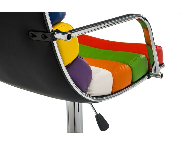Купить Барный стул Rainbow цветной, хром, фото 5