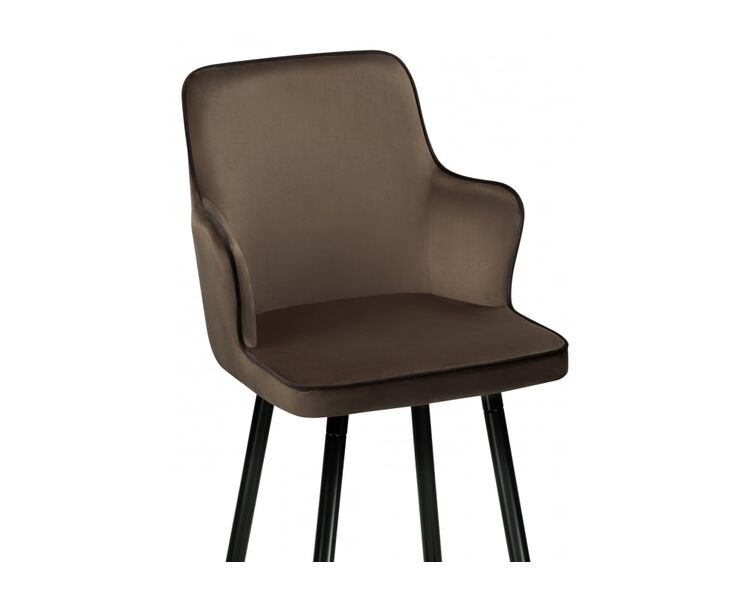 Купить Барный стул Feona коричневый, черный, Цвет: коричневый, фото 5