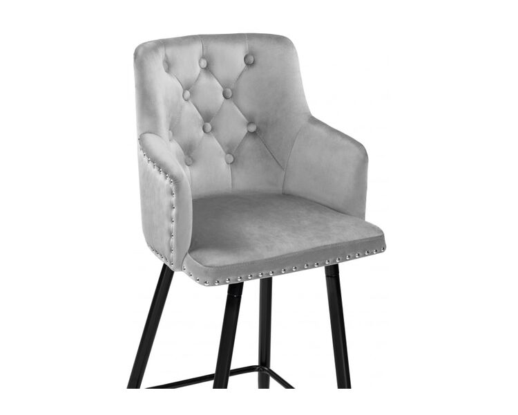 Купить Барный стул Ofir серый, черный, Цвет: серый, фото 5