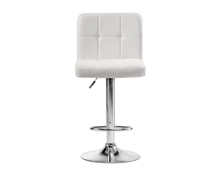 Купить Барный стул Paskal белый, хром, Цвет: белый, фото 2