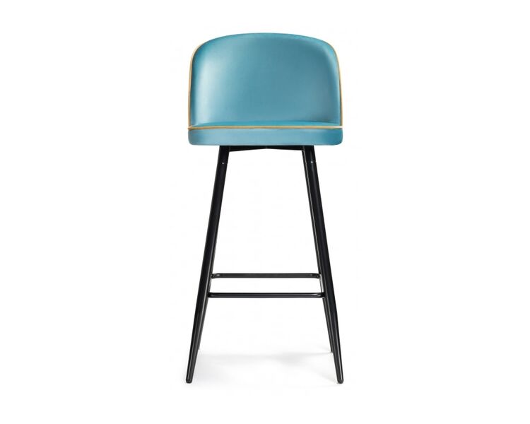 Купить Барный стул Zefir голубой, черный, Цвет: голубой, фото 2