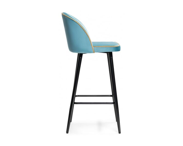 Купить Барный стул Zefir голубой, черный, Цвет: голубой, фото 3