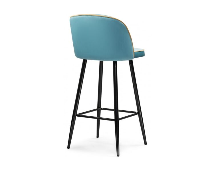 Купить Барный стул Zefir голубой, черный, Цвет: голубой, фото 4