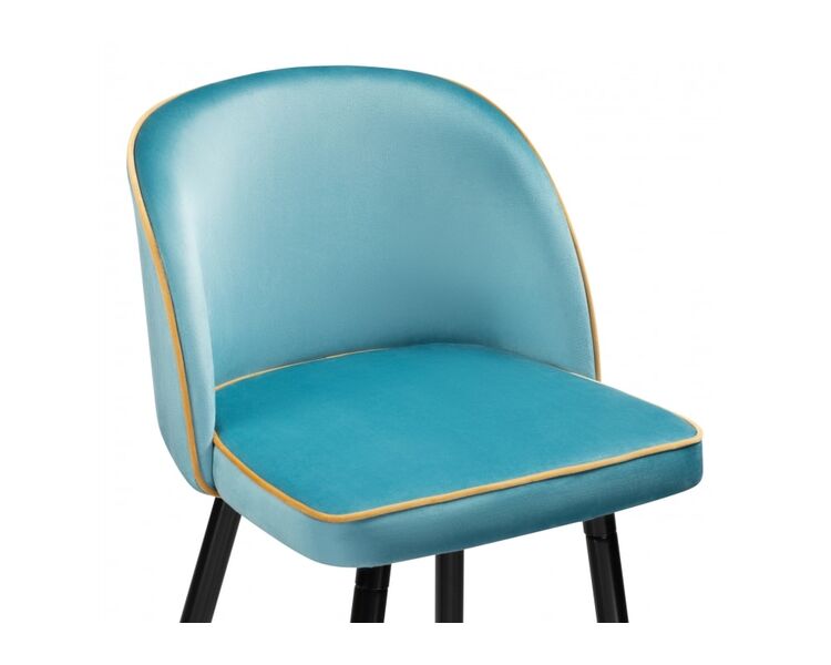 Купить Барный стул Zefir голубой, черный, Цвет: голубой, фото 5
