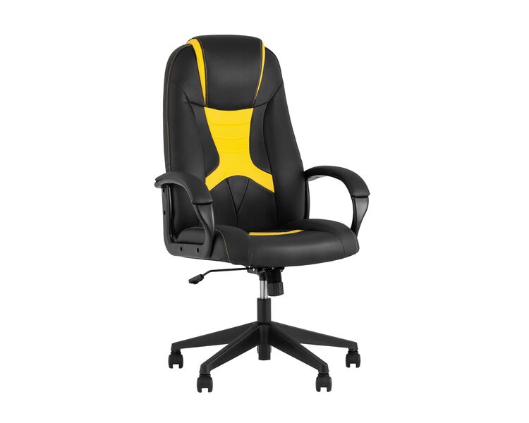Купить Кресло игровое TopChairs ST-CYBER 8 желтый, Цвет: черный/желтый