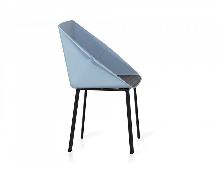 Купить Стул-кресло Donato голубой/черный, Цвет: голубой, фото 3