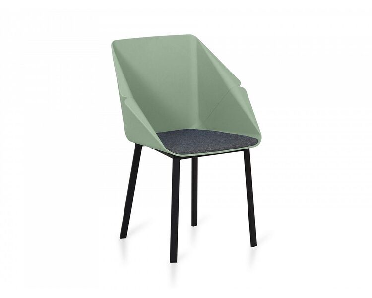Купить Стул-кресло Donato зеленый/черный, Цвет: зеленый