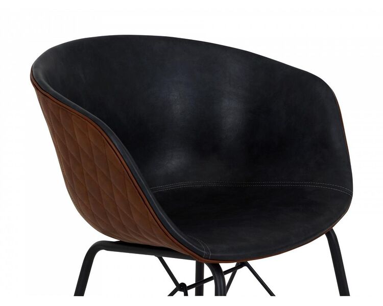 Купить Стул-кресло Just черный, Цвет: темно/серый, фото 5