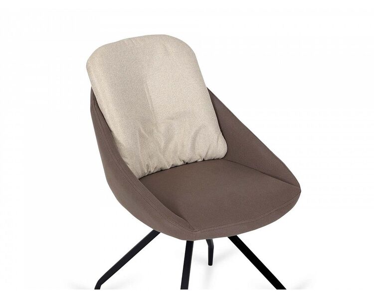 Купить Стул-кресло Dexter коричневый/бежевый/черный, Цвет: коричневый/бежевый, фото 4