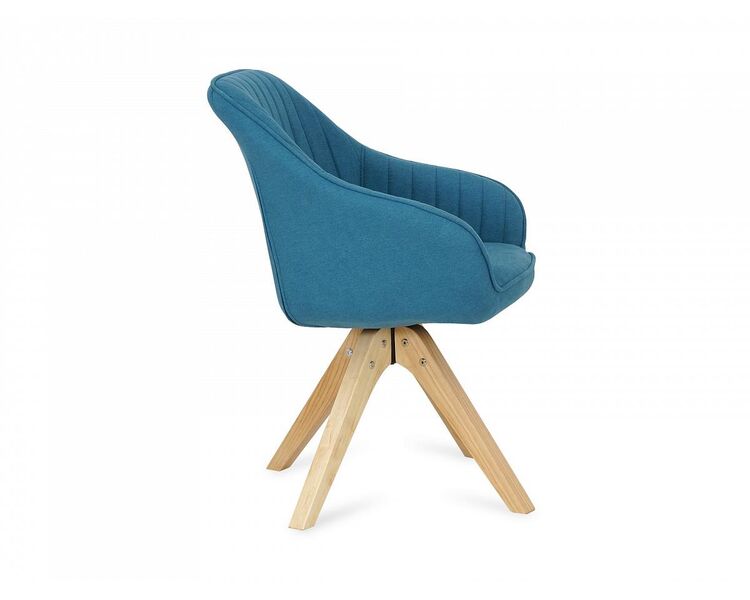 Купить Стул-кресло Raymond синий/натуральный, фото 3