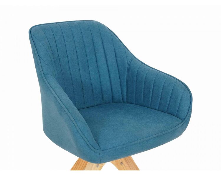 Купить Стул-кресло Raymond синий/натуральный, фото 7