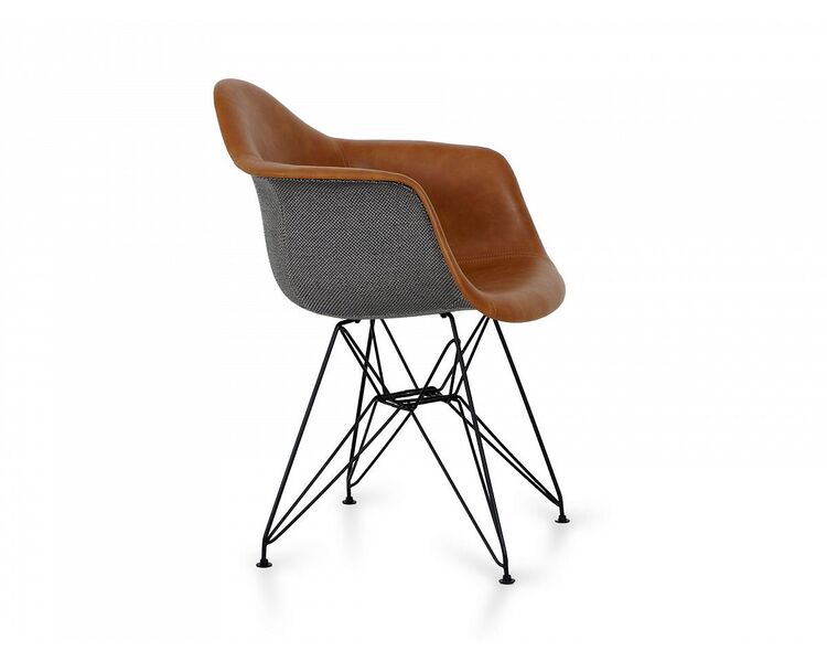 Купить Стул-кресло Lestari светло-коричневый/черный, Цвет: коричневый, фото 3