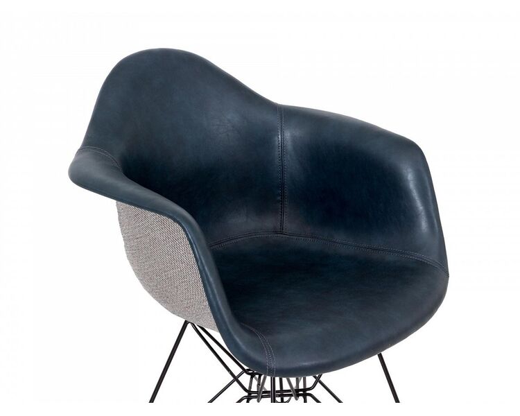 Купить Стул-кресло Lestari темно-синий/черный, Цвет: темно-синий, фото 4