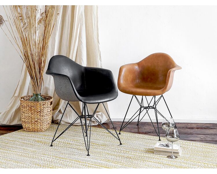 Купить Стул-кресло Lestari светло-коричневый/черный, Цвет: коричневый, фото 8