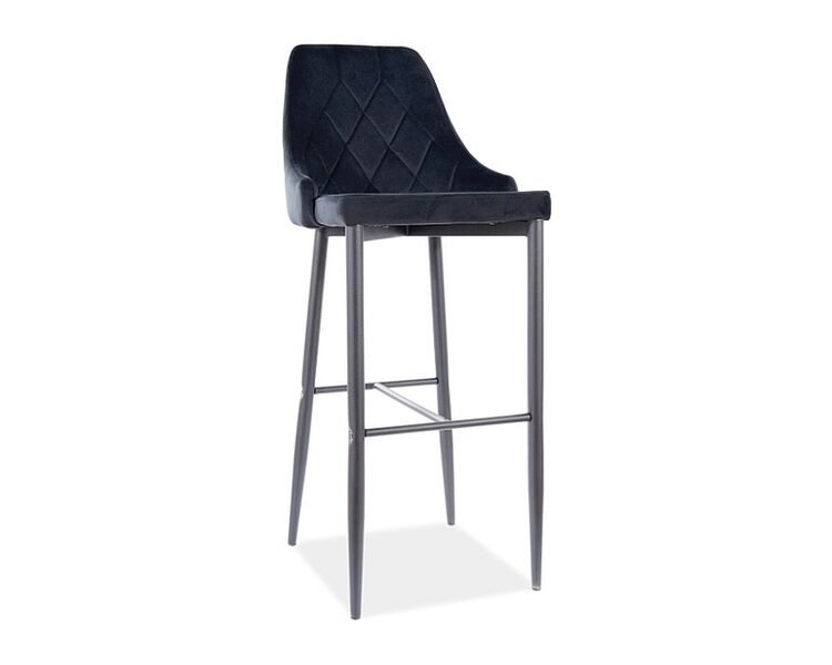 Купить Барный стул Signal TRIX B H-1 серый/черный, Цвет: черный