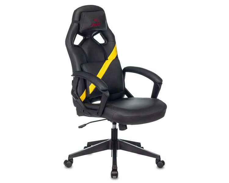Купить Кресло игровое Zombie DRIVER желтый, Цвет: черный/желтый