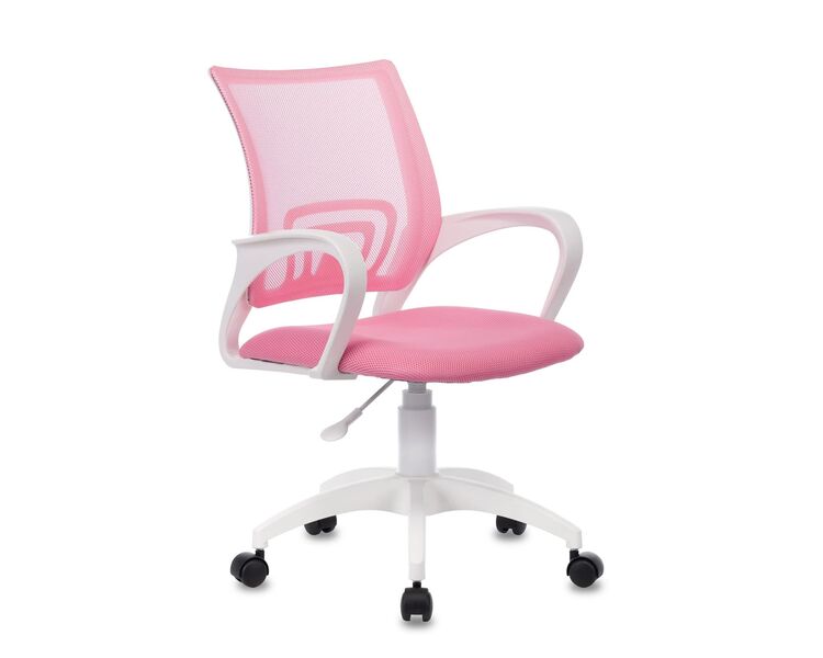 Купить Кресло Бюрократ CH-W695NLT пыльно-розовый, Цвет: розовый/белый