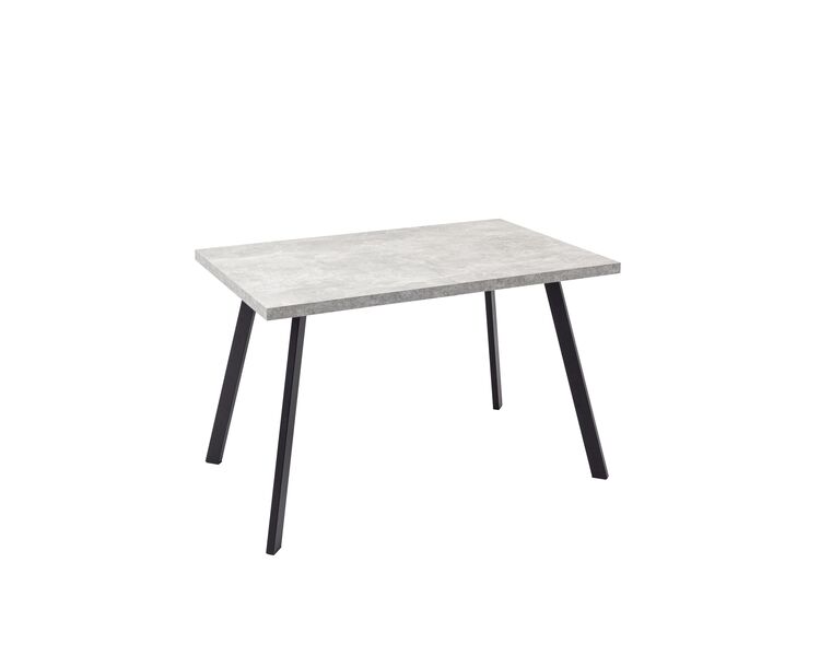 Купить Стол обеденный Plain раскладной 116-158*74 бетон/черный, Варианты цвета: серый