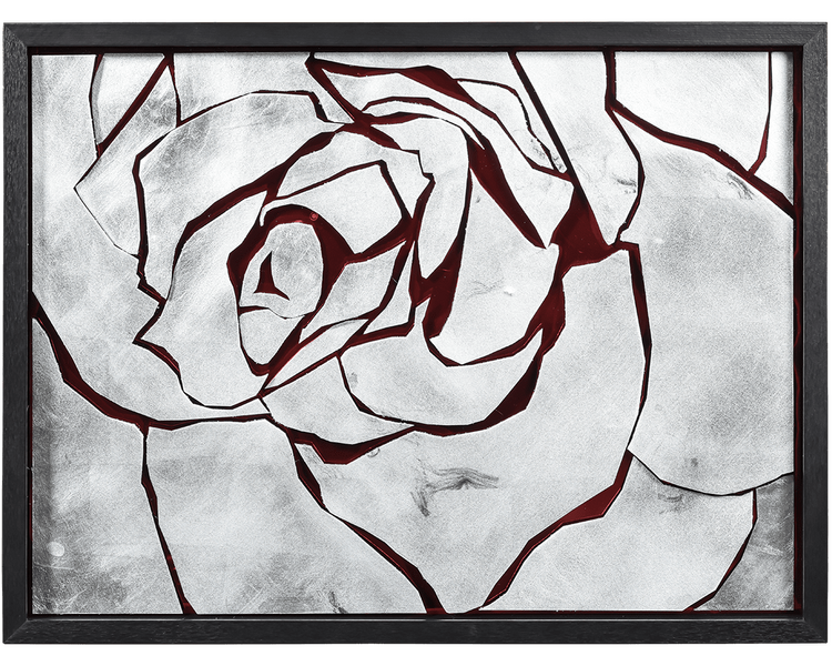 Купить Панно Бутон розы хром, Цвет: серебристый, фото 2