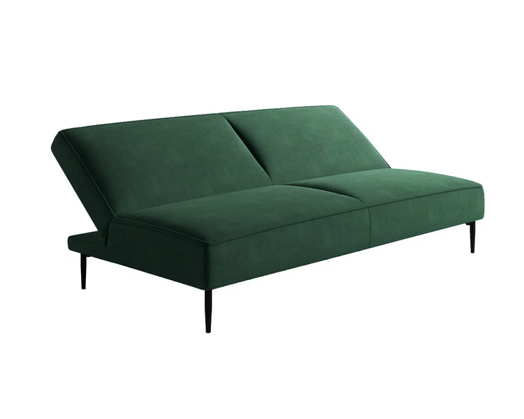 Купить Диван-кровать Este прямой без подлокотников, бархат зеленый, Цвет: бархат зеленый, фото 3