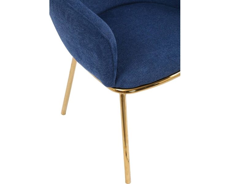 Купить Стул-кресло Duke золото синий, золотой, Цвет: синий, фото 6