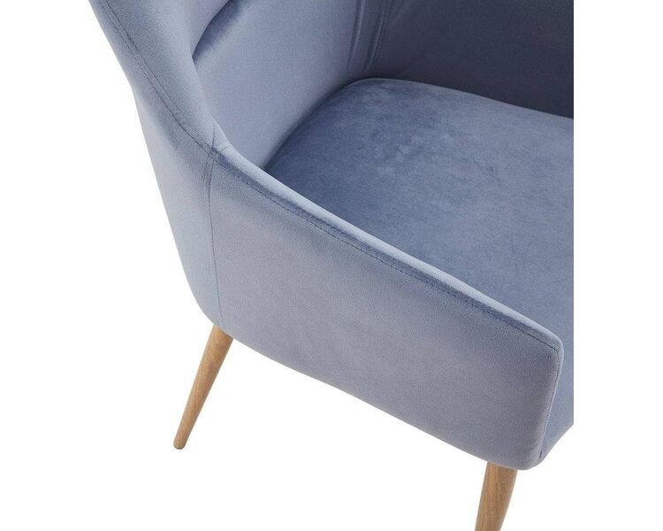 Купить Стул-кресло Rome голубой, светлое дерево, Цвет: голубой, фото 6