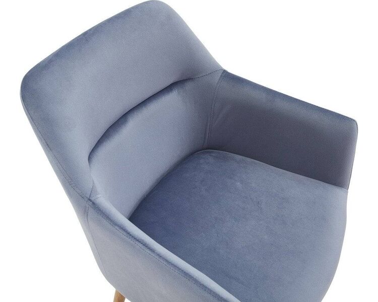 Купить Стул-кресло Rome голубой, светлое дерево, Цвет: голубой, фото 7