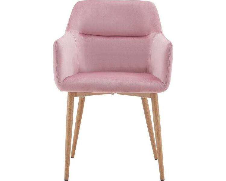 Купить Стул-кресло Rome розовый, светлое дерево, Цвет: розовый, фото 2