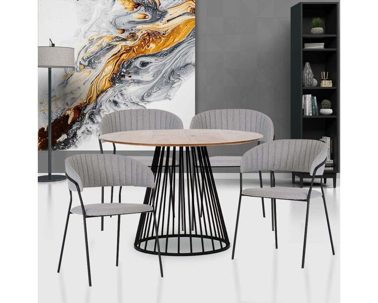 Купить Стул-кресло Turin серый, черный, Цвет: серый, фото 14